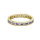 2 - Celina 2.00 mm Round Tanzanite and Diamond Eternity Band 