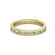 2 - Celina 2.00 mm Round Peridot and Diamond Eternity Band 