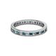 2 - Celina 2.00 mm Round London Blue Topaz and Diamond Eternity Band 