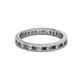 2 - Celina 2.00 mm Round Smoky Quartz and Diamond Eternity Band 