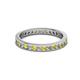 2 - Celina 2.00 mm Round Yellow Sapphire and Diamond Eternity Band 