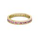 2 - Celina 2.00 mm Round Pink Sapphire and Diamond Eternity Band 