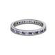 2 - Celina 2.00 mm Round Iolite and Diamond Eternity Band 