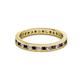 2 - Celina 2.00 mm Round Red Garnet and Diamond Eternity Band 