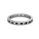 2 - Celina 2.00 mm Round Black and White Diamond Eternity Band 