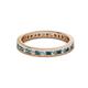2 - Celina 2.00 mm Round London Blue Topaz and Diamond Eternity Band 