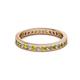 2 - Celina 2.00 mm Round Yellow and White Diamond Eternity Band 