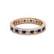 2 - Celina 2.40 mm Round Blue Sapphire and Diamond Eternity Band 