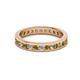 2 - Celina 2.40 mm Round Citrine and Diamond Eternity Band 