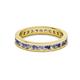 2 - Celina 2.40 mm Round Iolite and Diamond Eternity Band 