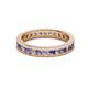 2 - Celina 2.40 mm Round Iolite and Diamond Eternity Band 