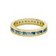 2 - Celina 2.40 mm Round London Blue Topaz and Diamond Eternity Band 
