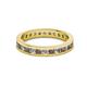 2 - Celina 2.40 mm Round Smoky Quartz and Diamond Eternity Band 
