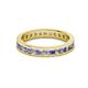 2 - Celina 2.40 mm Round Tanzanite and Diamond Eternity Band 