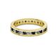 2 - Celina 2.40 mm Round Black and White Diamond Eternity Band 
