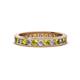 1 - Celina 2.40 mm Round Yellow and White Diamond Eternity Band 