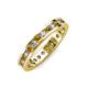 3 - Celina 2.40 mm Round Citrine and Diamond Eternity Band 