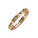 3 - Celina 2.00 mm Round Citrine and Diamond Eternity Band 