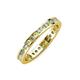 3 - Celina 2.00 mm Round Peridot and Diamond Eternity Band 