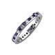 3 - Celina 2.00 mm Round Blue Sapphire and Diamond Eternity Band 