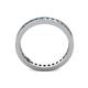 4 - Celina 2.00 mm Round Blue Topaz and Diamond Eternity Band 
