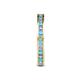 5 - Celina 2.00 mm Round Blue Topaz and Diamond Eternity Band 