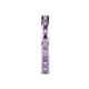 5 - Celina 2.00 mm Round Amethyst and Diamond Eternity Band 