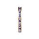 5 - Celina 2.00 mm Round Iolite and Diamond Eternity Band 