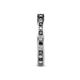 5 - Celina 2.00 mm Round Black and White Diamond Eternity Band 