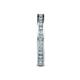 5 - Celina 2.00 mm Round Aquamarine and Diamond Eternity Band 