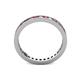 4 - Celina 2.00 mm Round Ruby and Diamond Eternity Band 