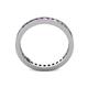 4 - Celina 2.00 mm Round Amethyst and Diamond Eternity Band 