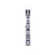 5 - Celina 2.00 mm Round Iolite and Diamond Eternity Band 