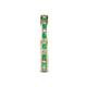 5 - Celina 2.00 mm Round Emerald and Diamond Eternity Band 