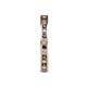5 - Celina 2.00 mm Round Smoky Quartz and Diamond Eternity Band 