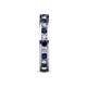 5 - Celina 2.40 mm Round Blue Sapphire and Diamond Eternity Band 