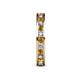 5 - Celina 2.40 mm Round Citrine and Diamond Eternity Band 