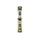 5 - Celina 2.40 mm Round Black and White Diamond Eternity Band 