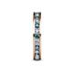 5 - Celina 2.40 mm Round London Blue Topaz and Diamond Eternity Band 