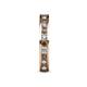 5 - Celina 2.40 mm Round Smoky Quartz and Diamond Eternity Band 