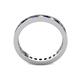 4 - Celina 2.40 mm Round Blue Sapphire and Diamond Eternity Band 