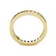 4 - Celina 2.40 mm Round Yellow Sapphire and Diamond Eternity Band 