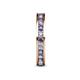 5 - Celina 2.40 mm Round Iolite and Diamond Eternity Band 