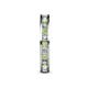 5 - Celina 2.40 mm Round Peridot and Diamond Eternity Band 