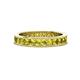 1 - Celina 2.70 mm Round Yellow Diamond Eternity Band 
