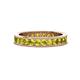 1 - Celina 2.70 mm Round Yellow Diamond Eternity Band 