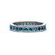 1 - Celina 2.70 mm Round Blue Diamond Eternity Band 