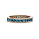 1 - Celina 2.70 mm Round Blue Diamond Eternity Band 