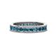 1 - Celina 2.70 mm Round London Blue Topaz Eternity Band 