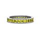 1 - Celina 2.70 mm Round Yellow Diamond Eternity Band 